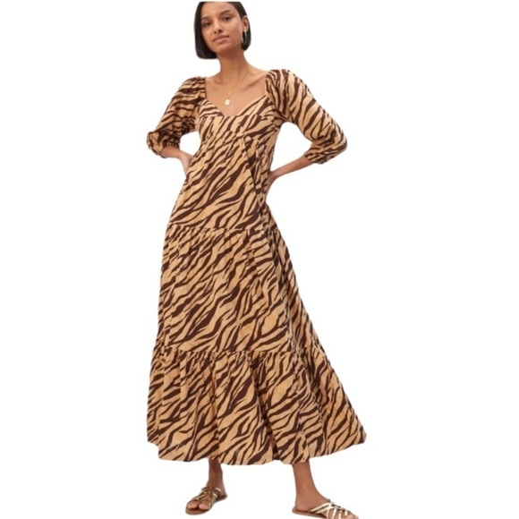 Anthropologie Blossom Maxi Dress‎ in Brown Motif - Picture 1 of 6
